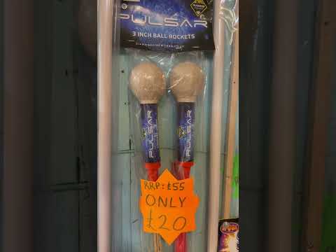 Giant rockets for nye - diamond fireworks pulsar rockets 3” ball rocket #firework #rocket