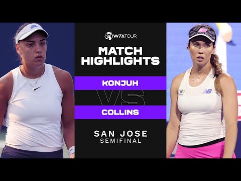 Ana Konjuh vs. Danielle Collins | 2021 San Jose Semifinal | WTA Match Highlights
