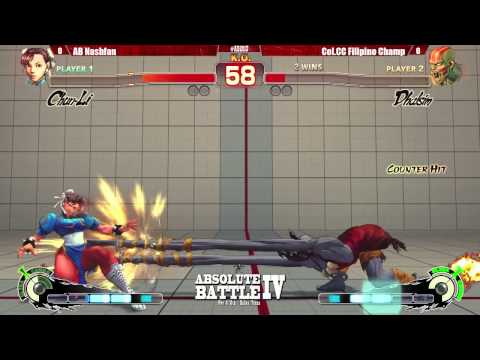 Col. Filipino Champ (Sim) vs AB Nashfan (Chun) - Absolute Battle 4 - AE2012 Losers Finals