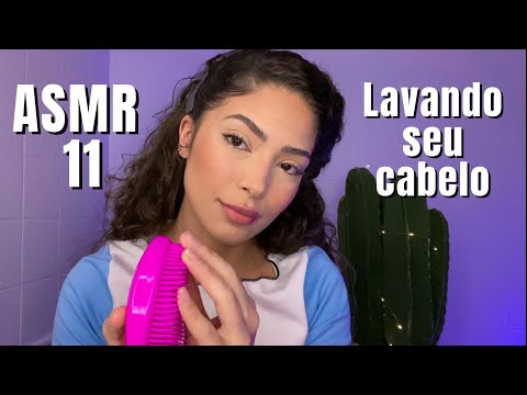 ASMR - LAVANDO SEU CABELO ( sons reais )