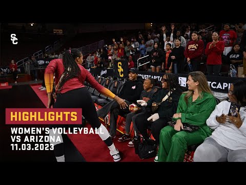 Women's Volleyball - USC 3, Arizona 0: Highlights (11/3/23)