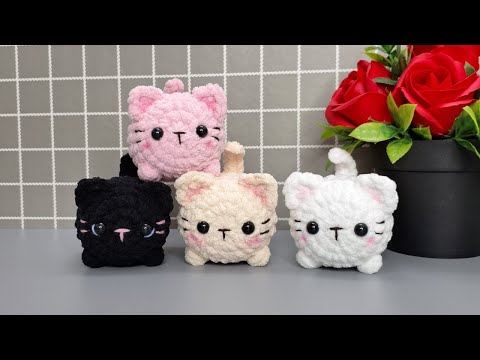 Crochet Super Cute Cat ♥ Quick & Easy ♥ Subtitles