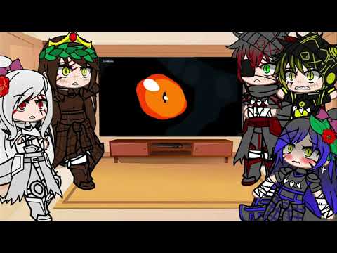 Dinos reagindo a Indoraptor vs Night Feeder/Gacha club\