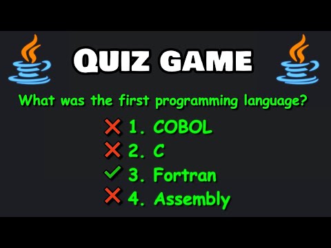 Quiz Game Java Code