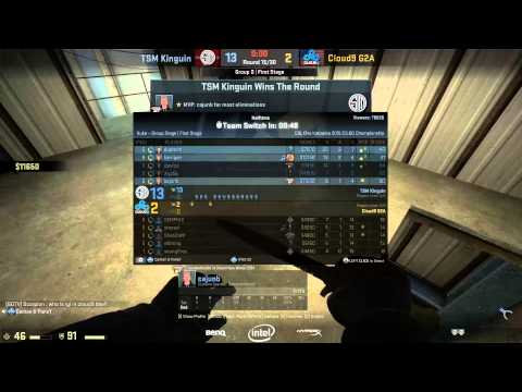 ESL One Katowice 2015 CS:GO | Group D First Stage | TSM Kinguin vs Cloud9 G2A