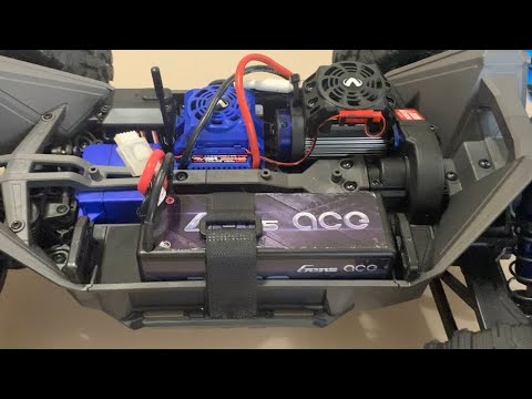 Traxxas MAXX.  EASY DIY battery strap