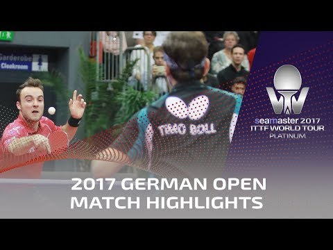 2017 German Open Highlights: Timo Boll vs Simon Gauzy (R16)