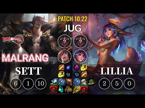 KT Malrang Sett vs Lillia Jungle - KR Patch 10.22