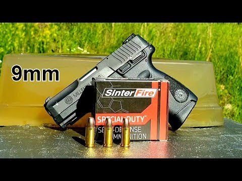 Sinterfire Special Duty 9mm 100gr HP Ballistic Gel Test \u0026 Review