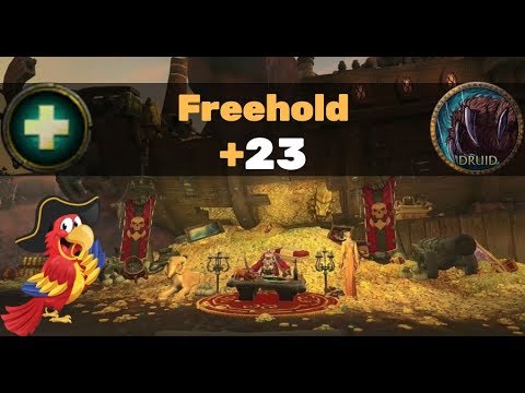 Freehold +23 Tyrannical - Resto druid PoV (Zmug)