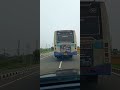 TIRUNELVELI TO MADURAI TNSTC ORDINARY AND AC BUS CRUISING IN HIGHWAY TOGETHER Tnstc Tirunelveli