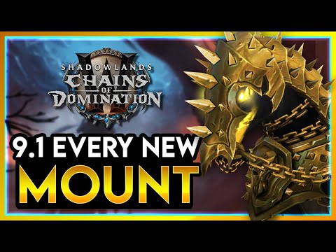 Shadowlands 9.1 NEW MOUNTS!!! // Every new mount found so far! Horses, Hands, and much more!