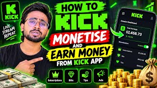 How to Monetise Your KICK Channel & Earn Money Like YOUTUBE [Hindi]