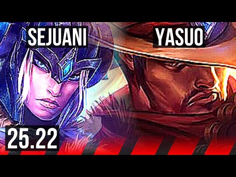SEJUANI vs YASUO (TOP) | EUW Diamond | 25.22