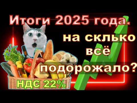 Шок цена потребительской корзины в России. Мрот и реальная инфляция 2025. Повышение НДС.