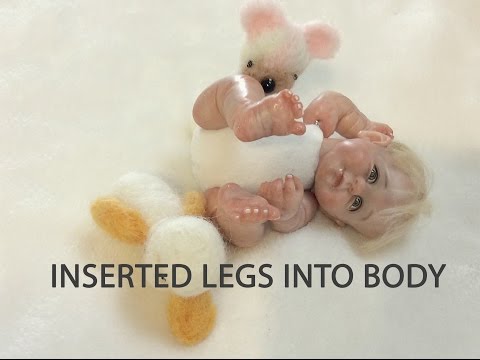 Inserted legs into Baby Body - Mini Pose-able Baby (V31)