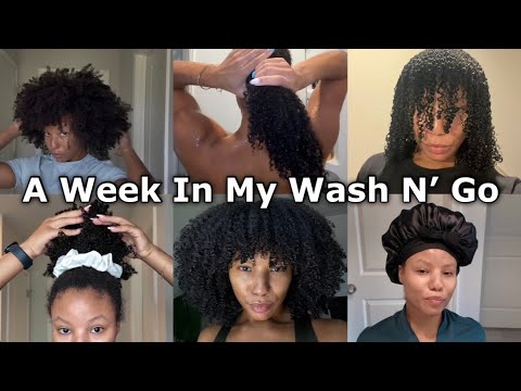 A WEEK IN MY WASH N' GO | Wash Day, My Night Routine, Workouts, etc