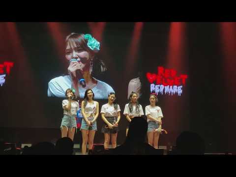 190217 Red Velvet (레드벨벳) - Redmare in NJ - Wendy Ending Ment