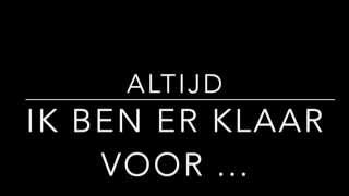 Miss Montreal &amp; Bløf - Ik zoek alleen mezelf (lyrics on screen)