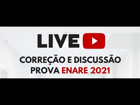 Correção e Discussão da PROVA DO ENARE  2021 - Exame Nacional de Residência- LIVE | Ivens Giacomassi