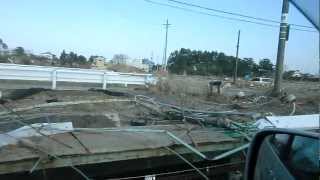 preview picture of video '被災後１ヶ月を過ぎた山下駅周辺　Yamashita station one month after the disaster'