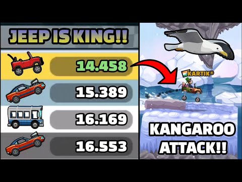 KANGAROO ATTACK WITH JEEP!! 🤯🦘 IN COMMUNITY SHOWCASE - Hill Climb Racing 2