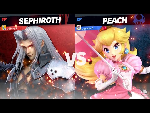 Super Smash Bros Ultimate Jerebear (Sephiroth) vs Joseph E (Peach)