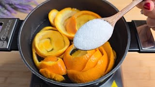 😱 Just add salt to the orange peels and you will thank me forever