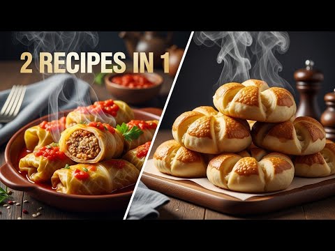 How to Make Cabbage Rolls & Onion Rolls | Comfort Food 2-in-1