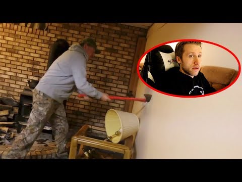 PSYCHO DAD TEARS DOWN WALL!
