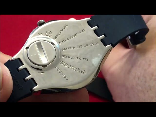 Vídeo relacionado con Swatch Reloj Skin Irony SS07S129G Red Graphite, Pulsera