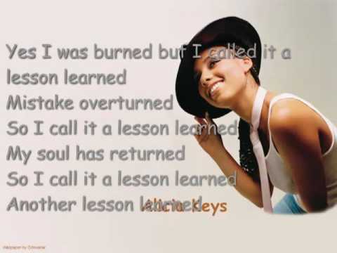 Lesson Learned by Alicia Keys ft. John Mayer LYRICS