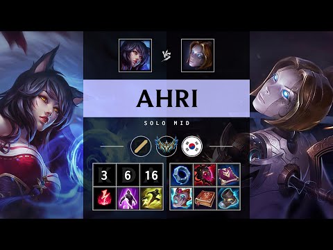 Ahri Mid vs Orianna - KR Challenger Patch 25.17
