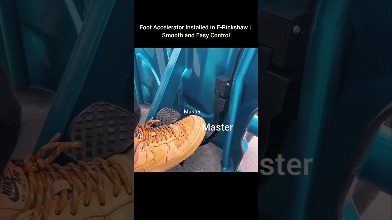 "Foot Accelerator Installed in E-Rickshaw | #shorts #shortvideo #shortsfeed