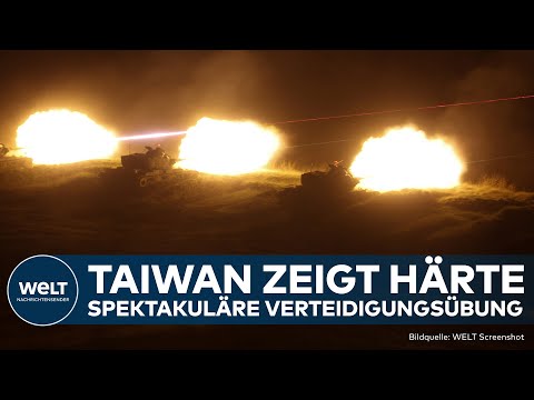 TAIWAN RÜSTET SICH: Im Visier von China! Panzer, Mörser und MGs bei Verteidigungsübung!