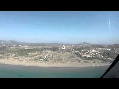 Pilots eye view - landing in to Zakinthos 34