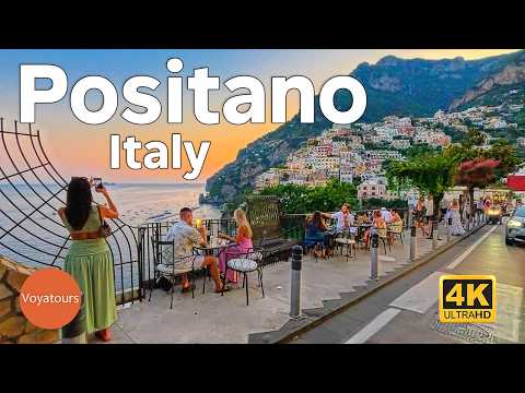 Positano, Amalfi Coast - Italy Sunset Walk (4K ©️Voyatours)