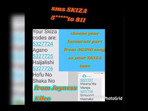 Agano SKIZA codes, Joyness Kileo ft Rose Muhando, SMS SKIZA 5327725 to 811