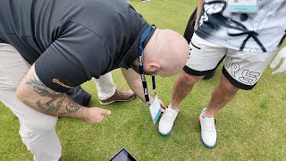 敷くだけでスイング改善できる最新インソールを試してみたら、スイングのクセが丸裸に！　PGA SHOW アメリカ