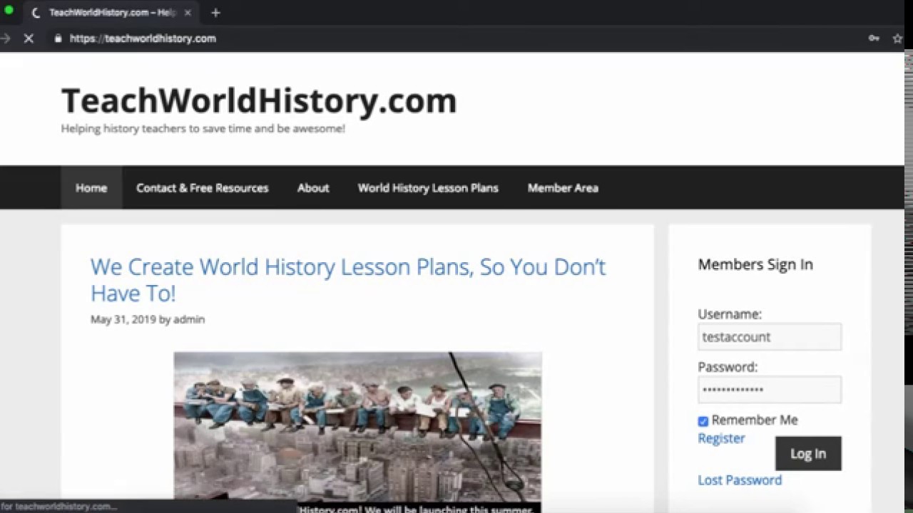 World History Lesson Plans Explainer Video