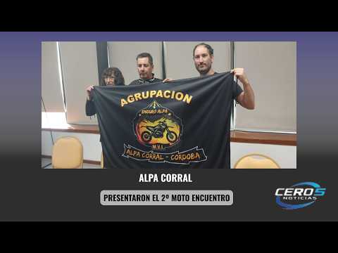 PRESENTARON EL 2º MOTO ENCUENTRO EN ALPA CORRAL