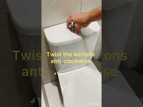 How to take the lid off a dual button toilet cistern easily