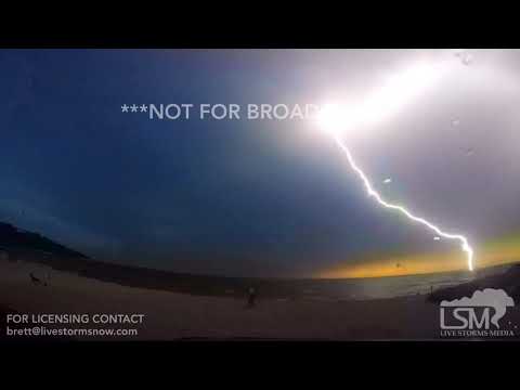 08-19-19 Falmouth, MA - Vivid Lightning Storm Over Buzzards Bay Off North Falmouth, MA- Cape Cod