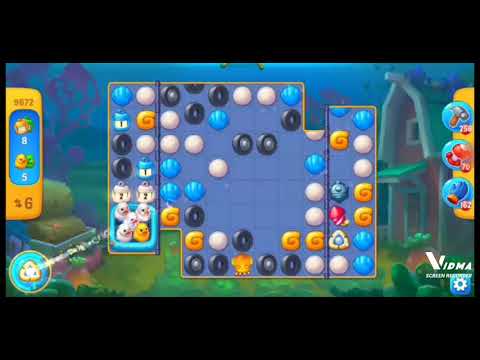 Fishdom. 9672 level no boosters and diamonds. 14 moves