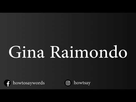 How To Pronounce Gina Raimondo