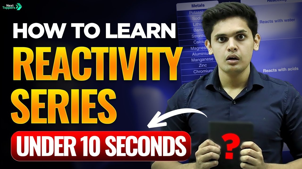 How to Learn Reactivity Series 🧪 | Learn Reactivity Series Under 10 Seconds by Prashant Kirad 🔥