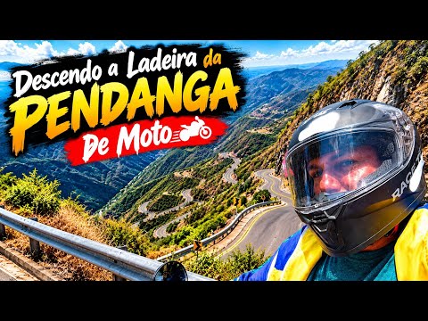 DESCENDO A LADEIRA DA PENDANGA DE MOTO / SERRA DE GUARAMIRANGA - CEARÁ