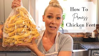 Processing Chicken Feet || Keep Your Feet || Using Chicken Feet for Stock