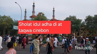 Suasana sholat idul adha di at taqwa