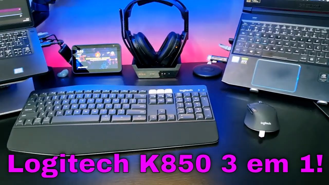 Potencialize seu Setup com o Kit de Performance Logitech K850 3 em 1!
